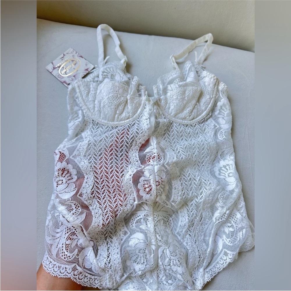 New LA PERLA documented White  lace Bodysuit - Picture 4 of 12